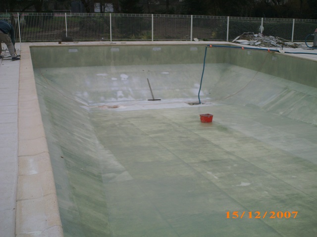 Rénovation d'un bassin de 20m x 10m
