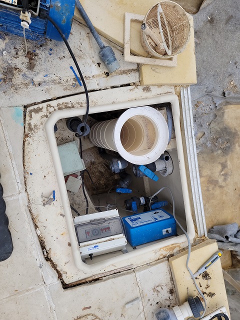 Dépose du bloc de filtration